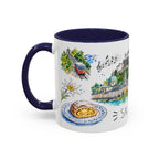 Salzburg Illustrated Travel Mug | City Souvenir Accent Coffee Mug | 11oz 15oz Ceramic Cup