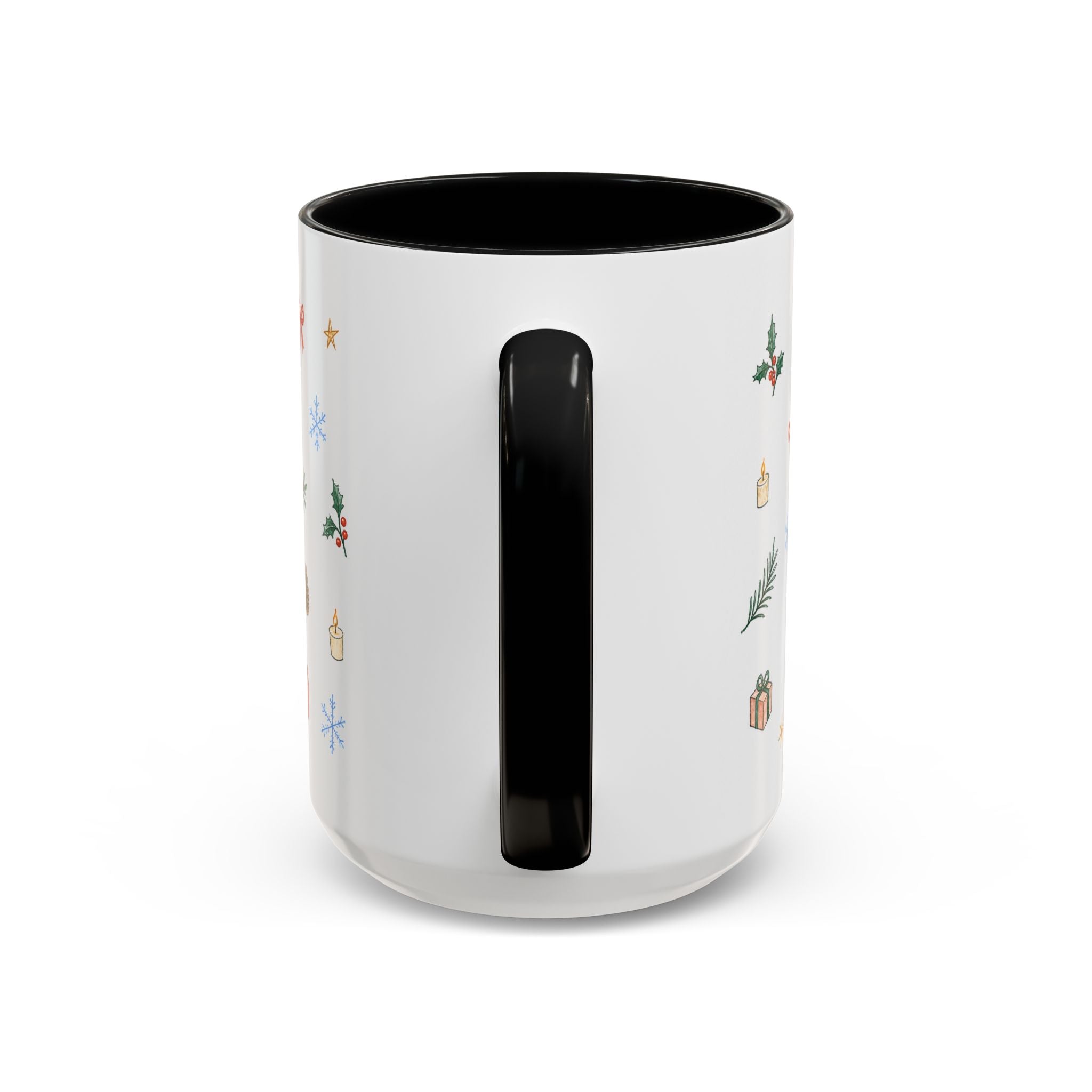 Seattle Christmas Mug | Watercolor Travel Souvenir | Holiday Gift | Accent Ceramic Coffee Cup 11oz 15oz
