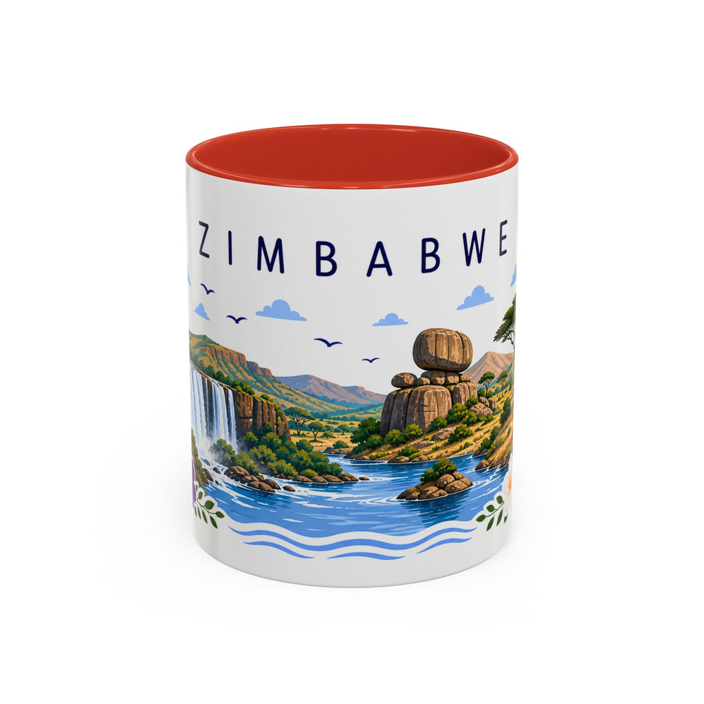 Zimbabwe Coffee Mug | Travel Souvenir Accent Mug | Place Gift Ceramic Cup 11oz 15oz