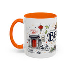 Beijing Coffee Mug | China Souvenir Travel Gift | Accent Color Ceramic 11oz 15oz