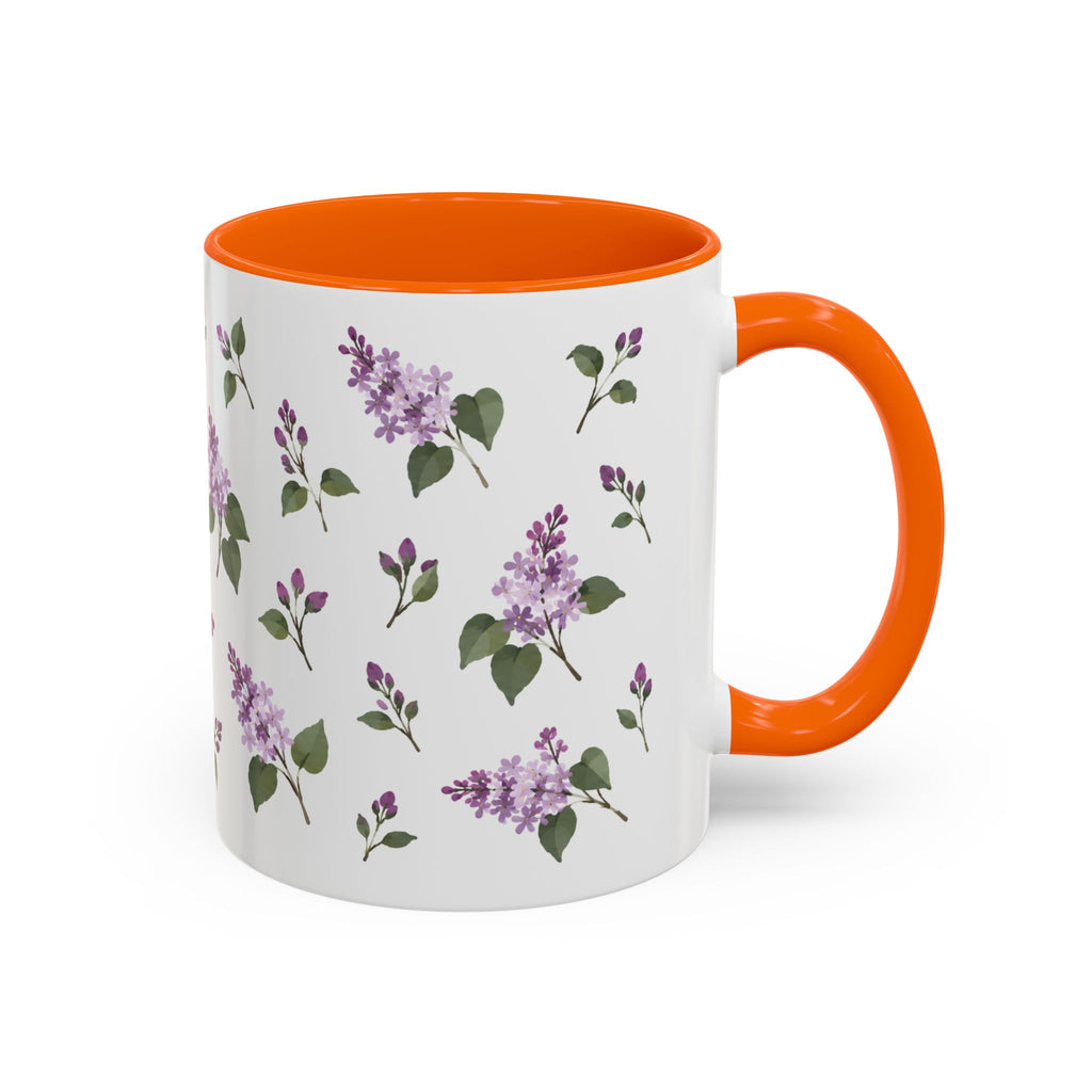 New Hampshire Purple Lilac Mug, State Flower Floral Coffee Cup, 11oz Botanical Gift
