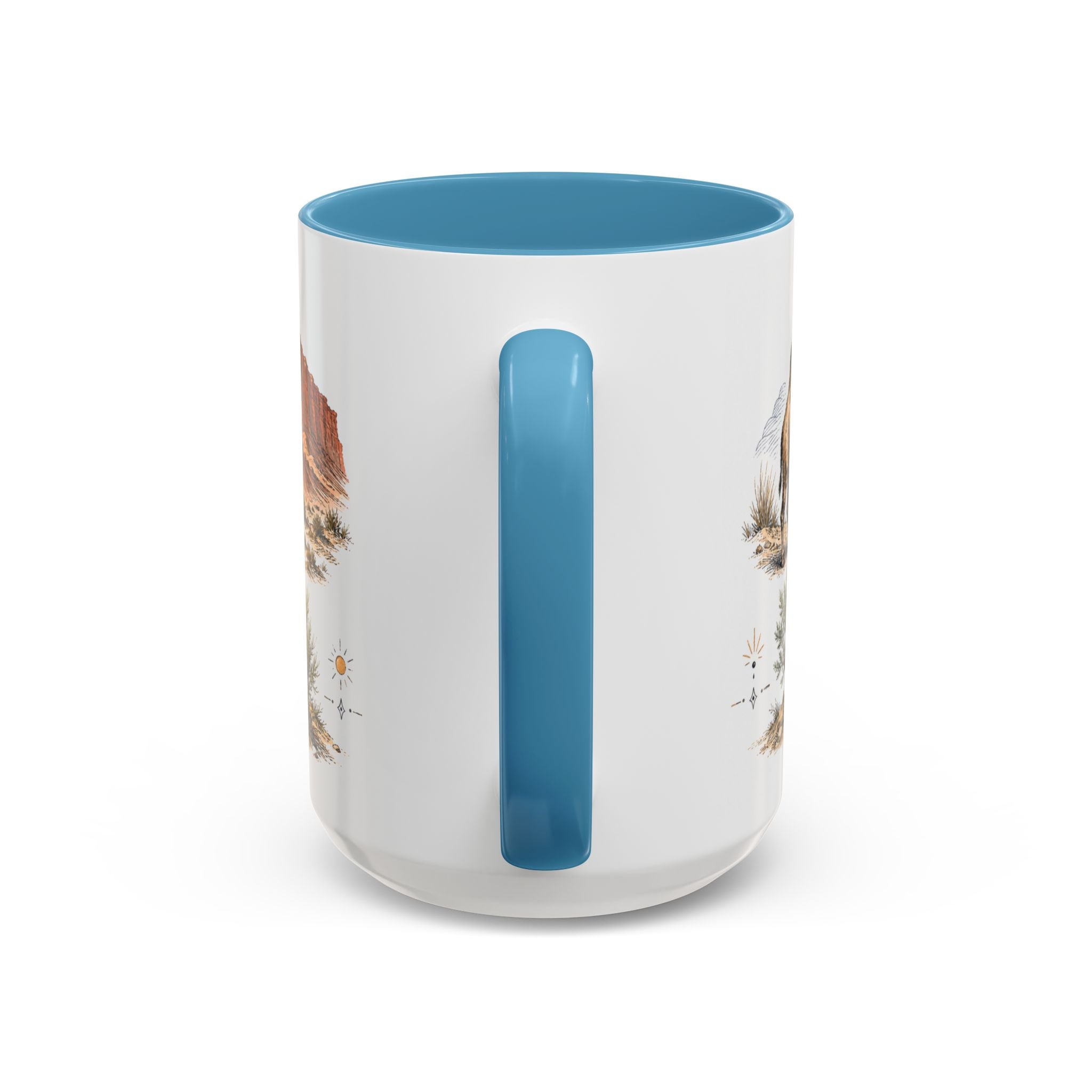 Gobi Desert Mug, Mongolia Travel Souvenir, Bucket List Gift, Accent Ceramic Coffee Mug 11oz 15oz