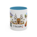 Tucson Illustrated Travel Mug | City Souvenir Accent Coffee Mug | 11oz 15oz Ceramic Cup