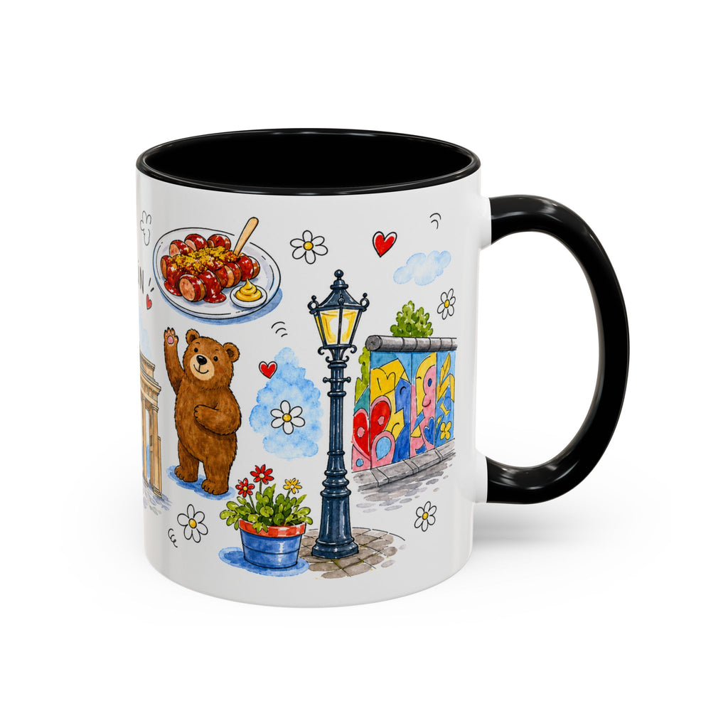Berlin Travel Mug | European City Souvenir Accent Coffee Mug | 11oz 15oz Ceramic Cup