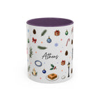 Athens Christmas Mug | Watercolor City Souvenir, Travel Gift (11oz/15oz)