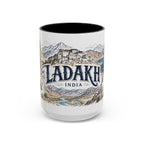 Ladakh Mug, India Travel Souvenir, Bucket List Gift, Accent Ceramic Coffee Mug 11oz 15oz