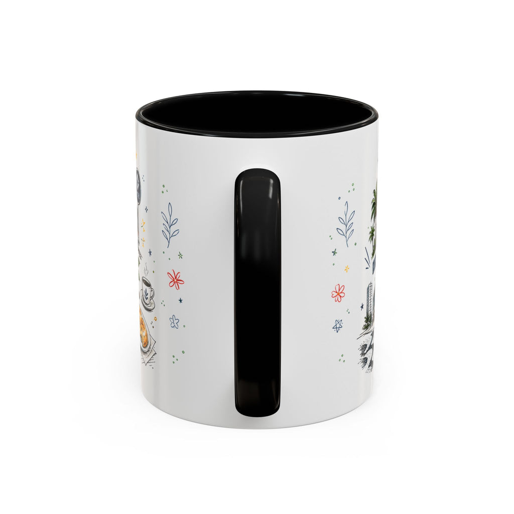 Sao Paulo Coffee Mug | Brazil Souvenir Travel Gift | Accent Color Ceramic 11oz 15oz