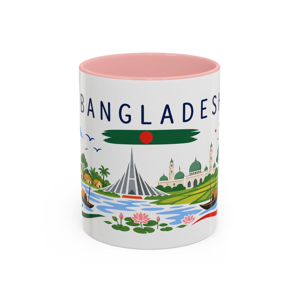Bangladesh Coffee Mug | Travel Souvenir Accent Mug | Country Gift Ceramic Cup 11oz 15oz