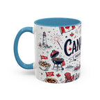 Canada Day Coffee Mug | Canadian Pride Gift | Accent Color Ceramic 11oz 15oz