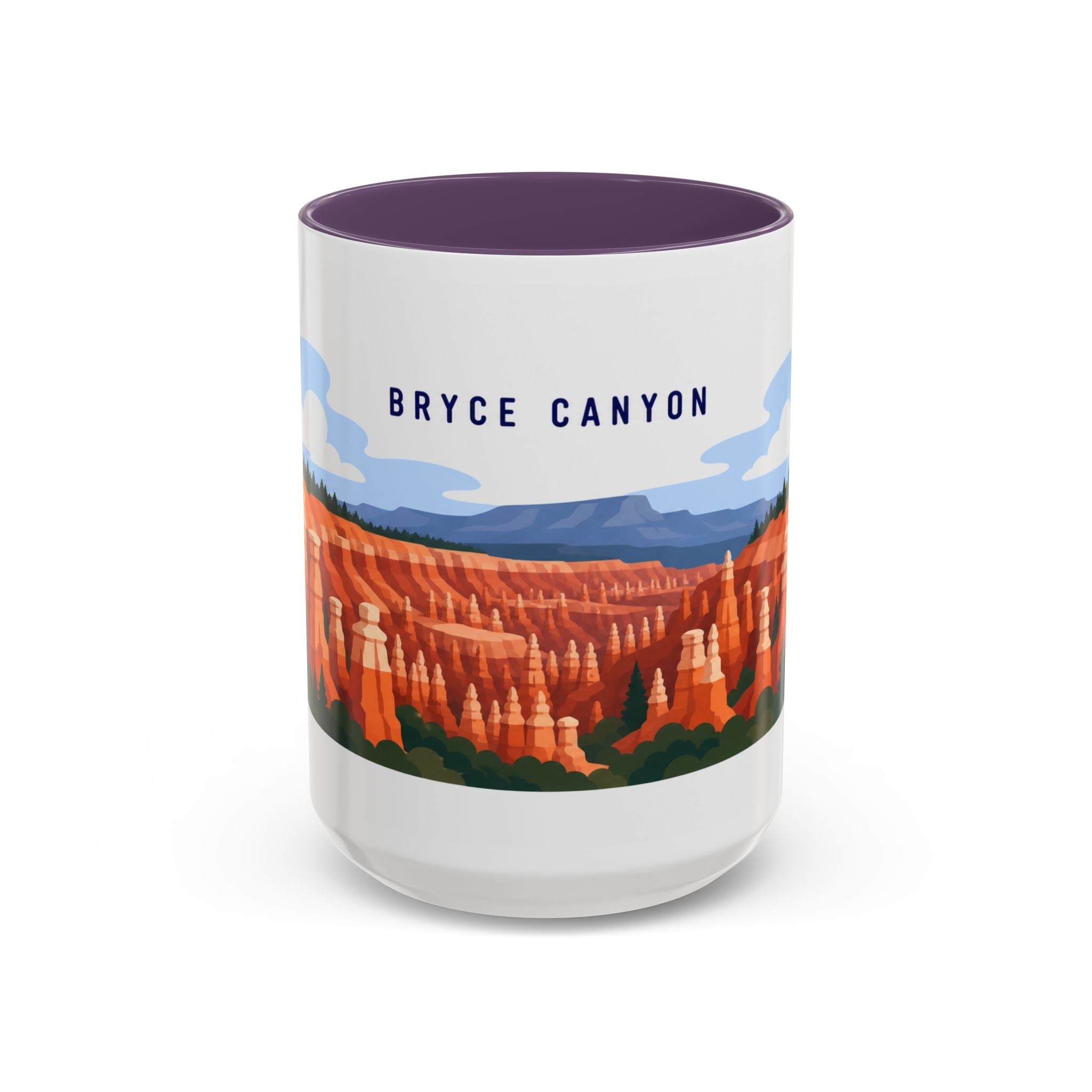 Bryce Canyon National Park Coffee Mug | Solid Color Block Park Souvenir | 11oz 15oz Accent Mug