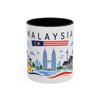 Malaysia Coffee Mug | Travel Souvenir Accent Mug | Country Gift Ceramic Cup 11oz 15oz