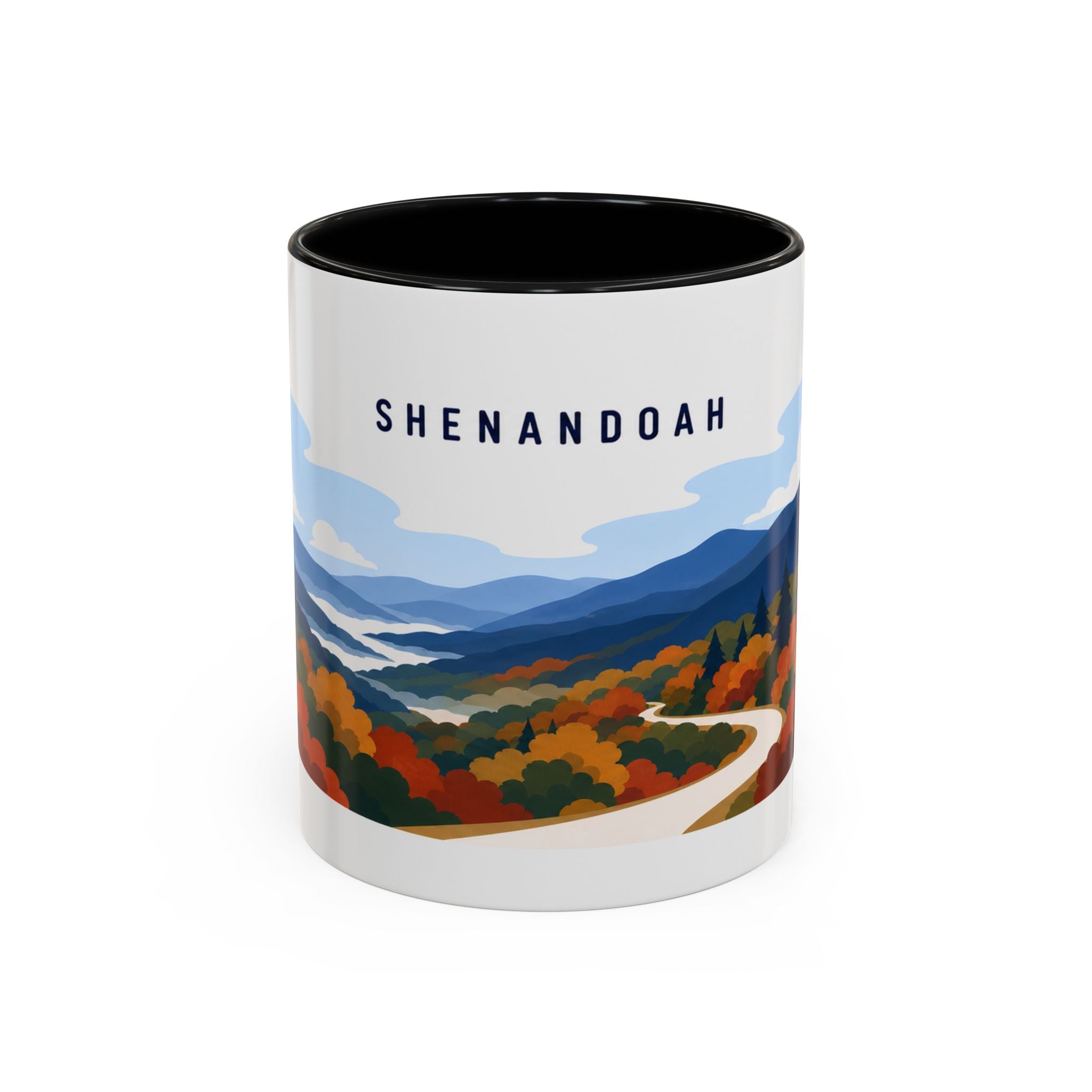 Shenandoah National Park Coffee Mug | Solid Color Block Park Souvenir | 11oz 15oz Accent Mug