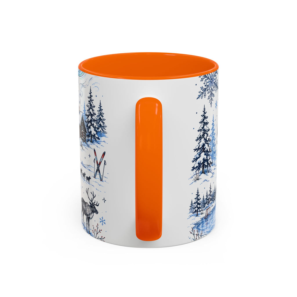 Great White North Coffee Mug | Canadian Pride Gift | Accent Color Ceramic 11oz 15oz