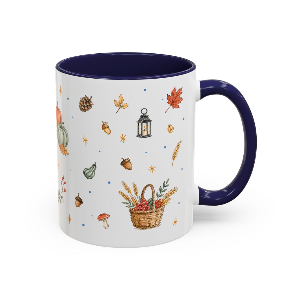 Thanksgiving Turkey Mug | Friendly Woodland Watercolor Gift | Autumn Accent Cup 11oz 15oz