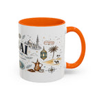 Dubai Coffee Mug | UAE Souvenir Travel Gift | Accent Color Ceramic 11oz 15oz