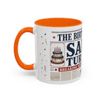 Birthday Newspaper Mug | Custom Name Age Date Gift | The Birthday Times Coffee Cup 11oz 15oz