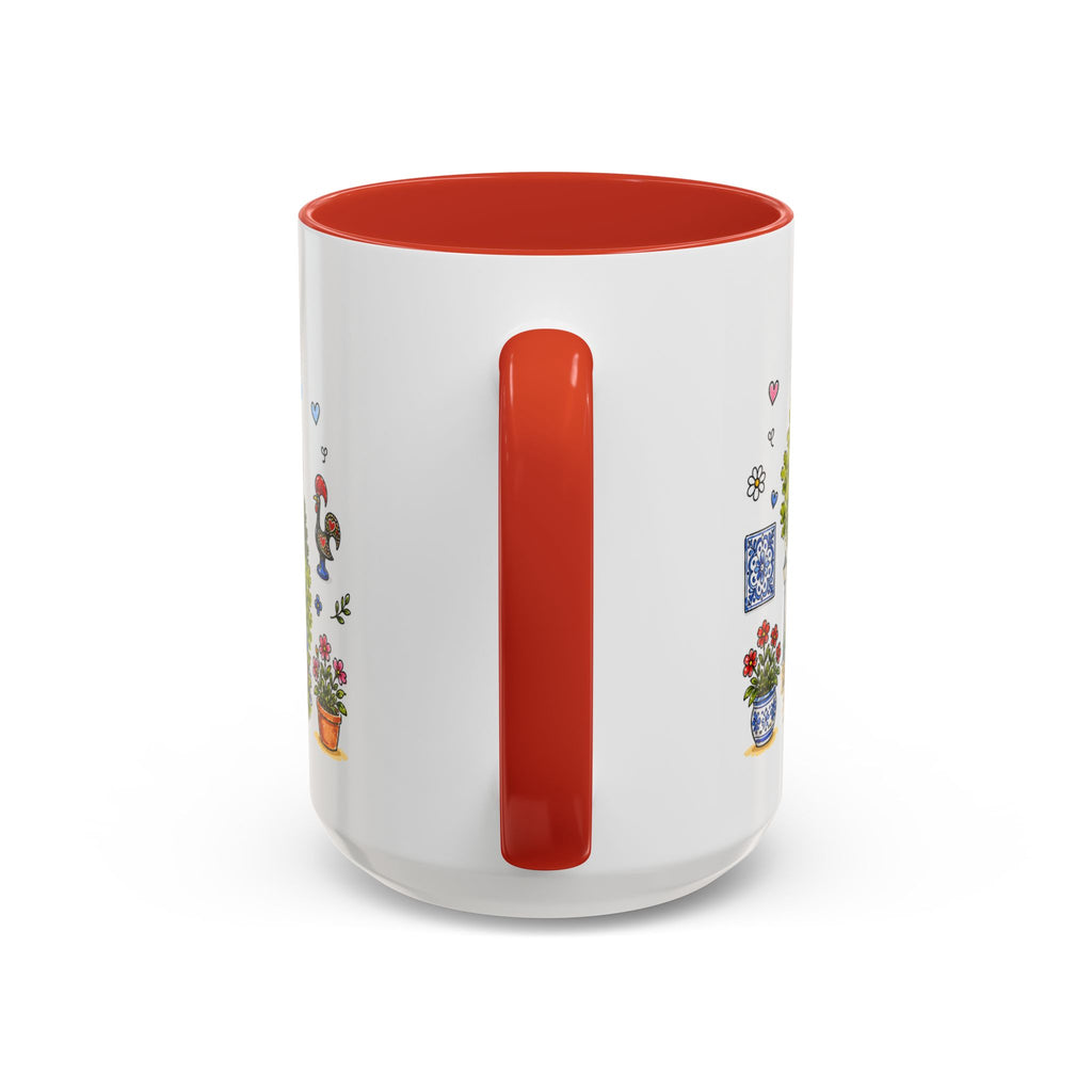 Sintra Illustrated Travel Mug | Portugal Souvenir Accent Coffee Mug | 11oz 15oz Ceramic Cup