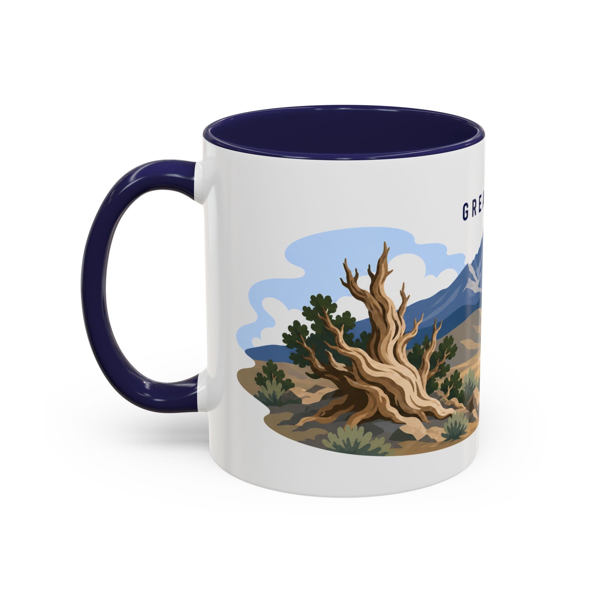 Great Basin National Park Coffee Mug | Solid Color Block Park Souvenir | 11oz 15oz Accent Mug