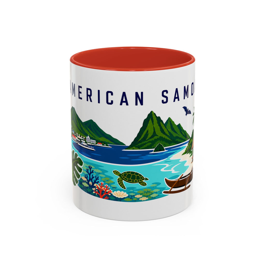 American Samoa Coffee Mug | Travel Souvenir Accent Mug | Country Gift Ceramic Cup 11oz 15oz