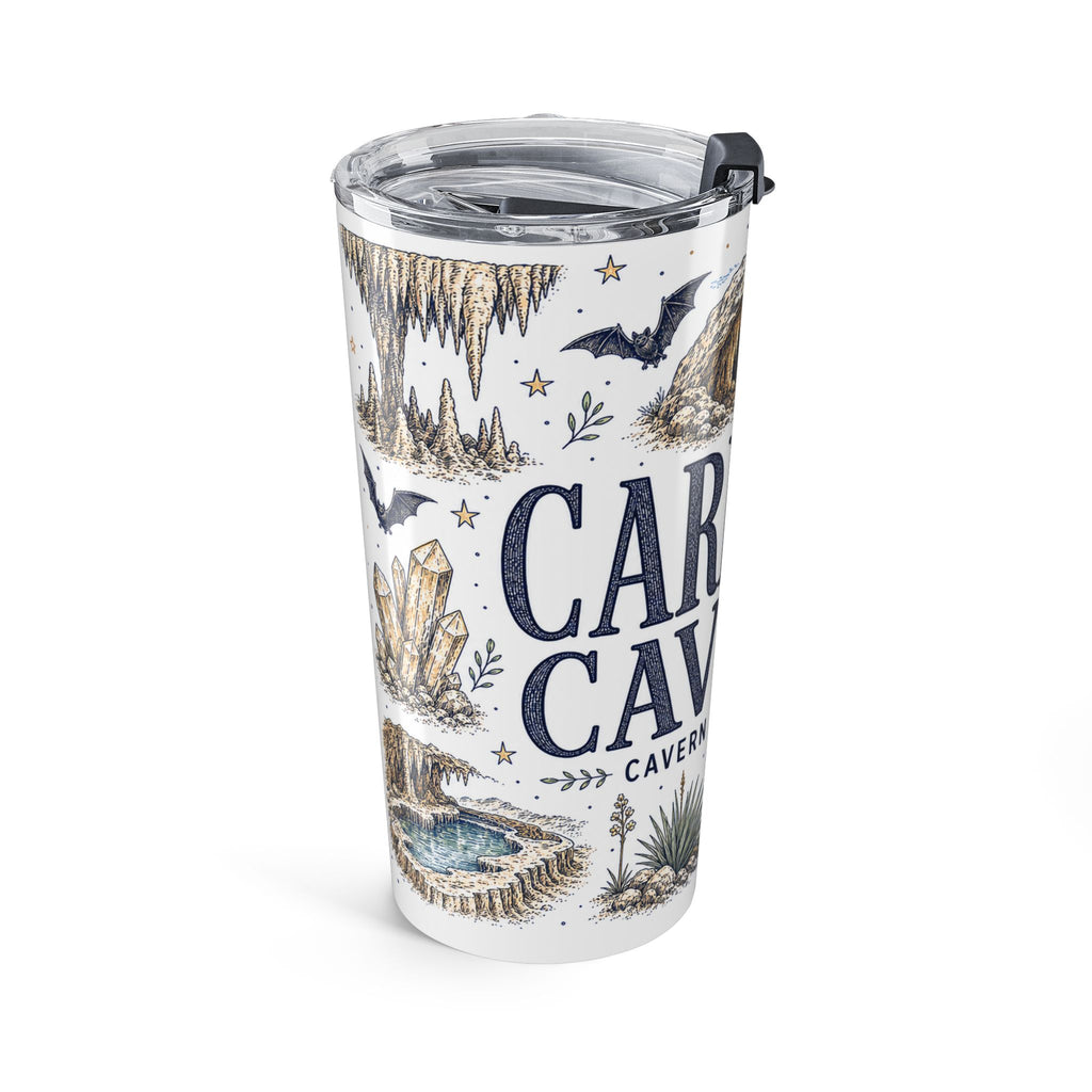 Carlsbad Caverns National Park 20oz Tumbler | New Mexico Cave Exploration Bat Gift | Insulated Stainless Steel Travel Cup