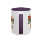 Oklahoma City Illustrated Travel Mug | City Souvenir Accent Coffee Mug | 11oz 15oz Ceramic Cup
