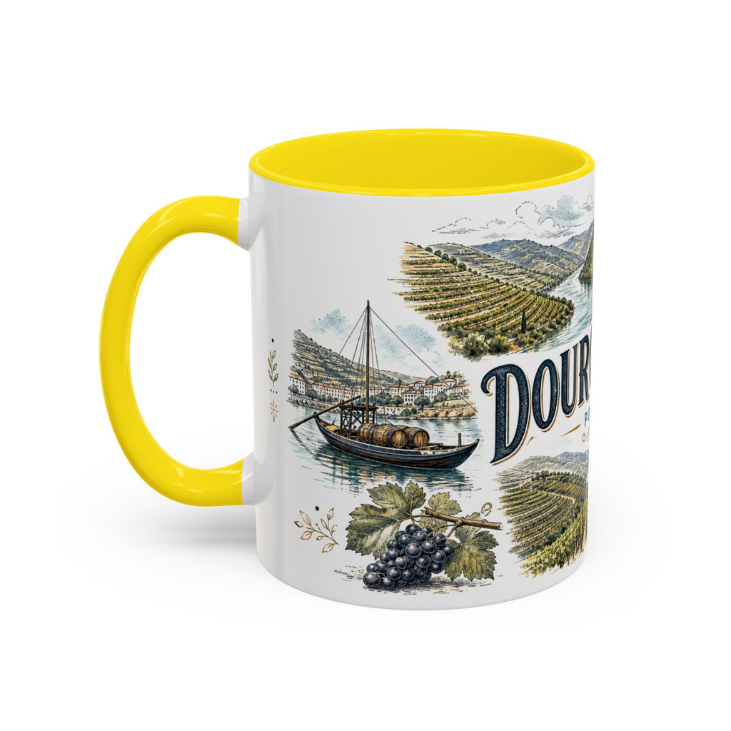 Douro Valley Mug, Portugal Travel Souvenir, Bucket List Gift, Accent Ceramic Coffee Mug 11oz 15oz