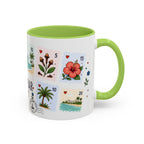 Zanzibar City Coffee Mug | Postage Stamp Collage Mug | Travel Souvenir Accent Cup 11oz 15oz