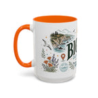 Big Sur Coffee Mug | Travel Destination Souvenir Gift | Accent Color Ceramic 11oz 15oz