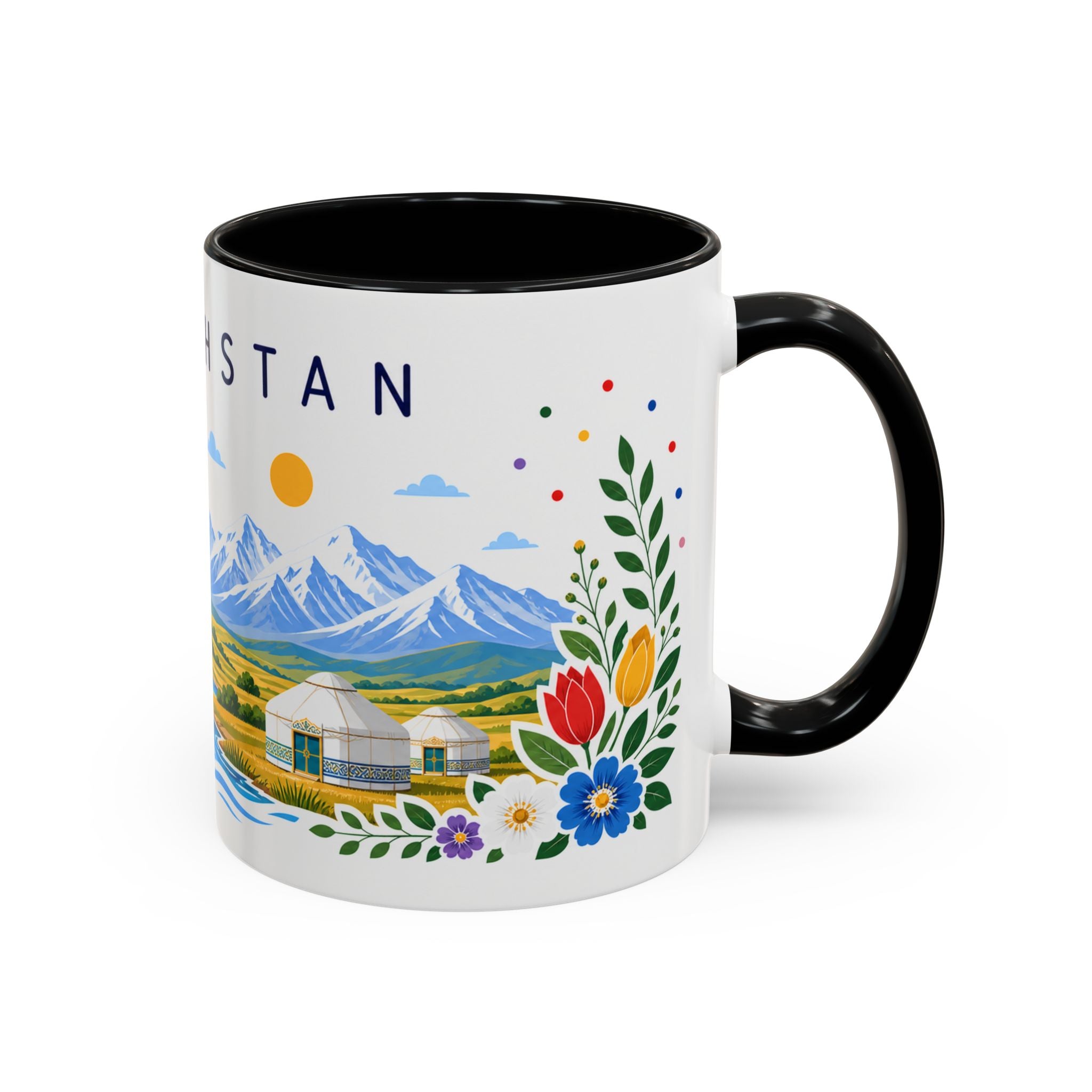 Kazakhstan Coffee Mug | Travel Souvenir Accent Mug | Place Gift Ceramic Cup 11oz 15oz