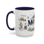 Moscow Coffee Mug | Russia Souvenir Travel Gift | Accent Color Ceramic 11oz 15oz