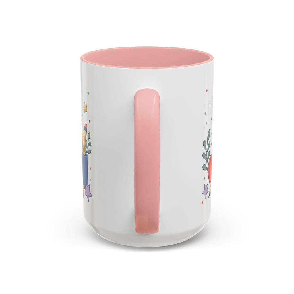 Personalized Teacher Mug | Custom Name Notebook Coffee Cup | Back to School Gift 11oz 15oz