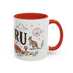 Uluru Coffee Mug | Travel Destination Souvenir Gift | Accent Color Ceramic 11oz 15oz