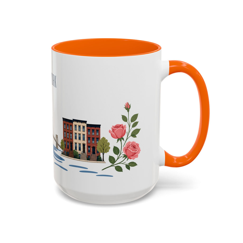 New York Coffee Mug | United States Travel Souvenir | Porcelain Decal City Gift | 11oz 15oz Accent Mug