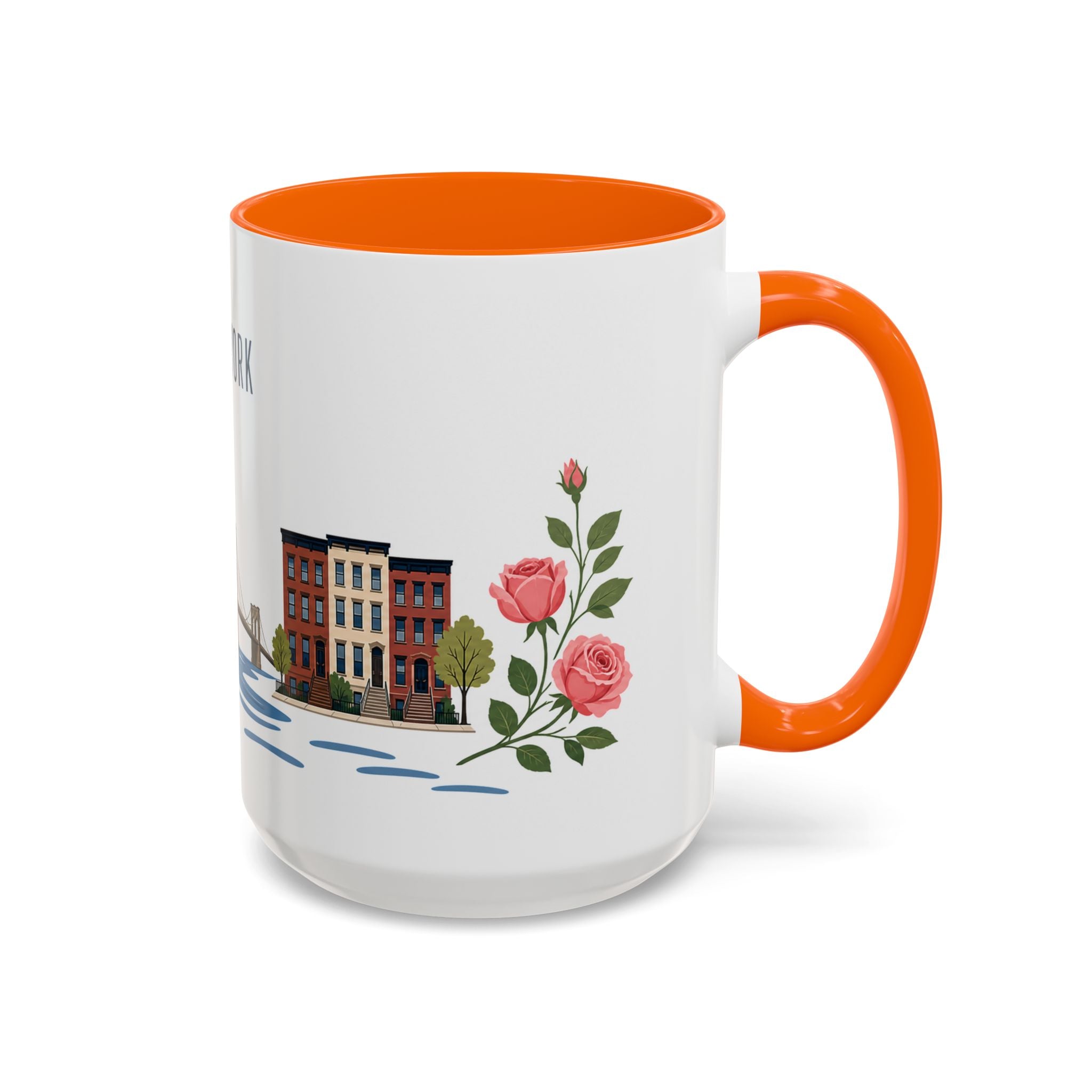 New York Coffee Mug | United States Travel Souvenir | Porcelain Decal City Gift | 11oz 15oz Accent Mug