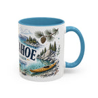 Lake Tahoe Mug, California Nevada Travel Souvenir, Bucket List Gift, Accent Ceramic Coffee Mug 11oz 15oz