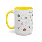 Rocky Mountain National Park Christmas Mug | Watercolor Travel Souvenir | Holiday Gift | Accent Ceramic Coffee Cup 11oz 15oz