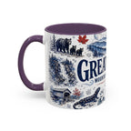 Great Smoky Mountains Coffee Mug | National Park Hiking Gift | Accent Color Ceramic 11oz 15oz