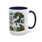 Iguazu Falls Coffee Mug | Travel Destination Souvenir Gift | Accent Color Ceramic 11oz 15oz