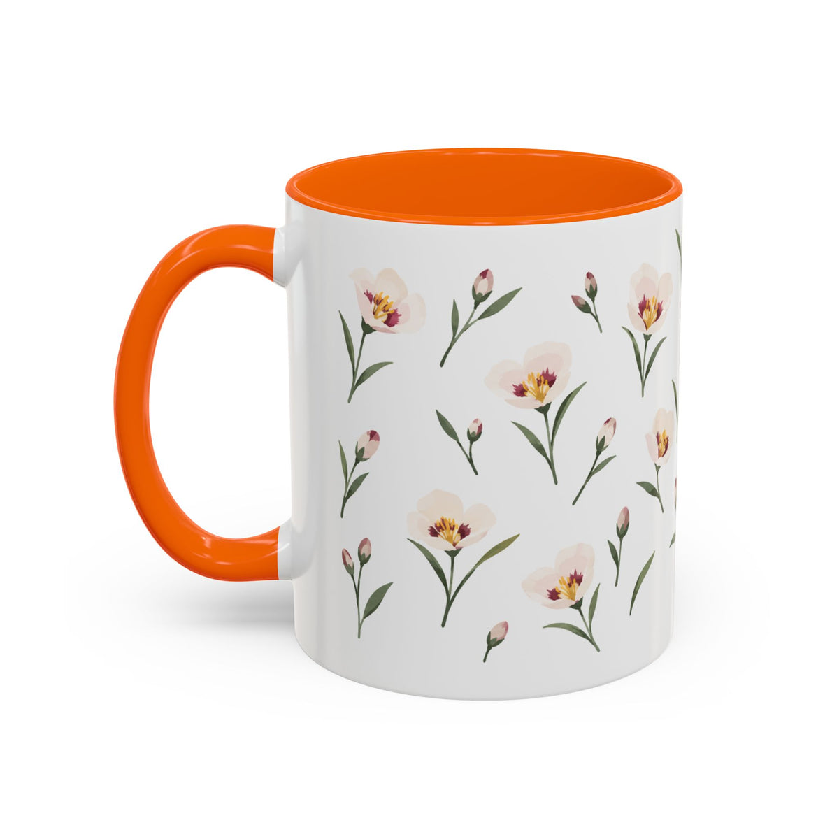 Utah Sego Lily Mug, State Flower Floral Coffee Cup, 11oz Botanical Gift