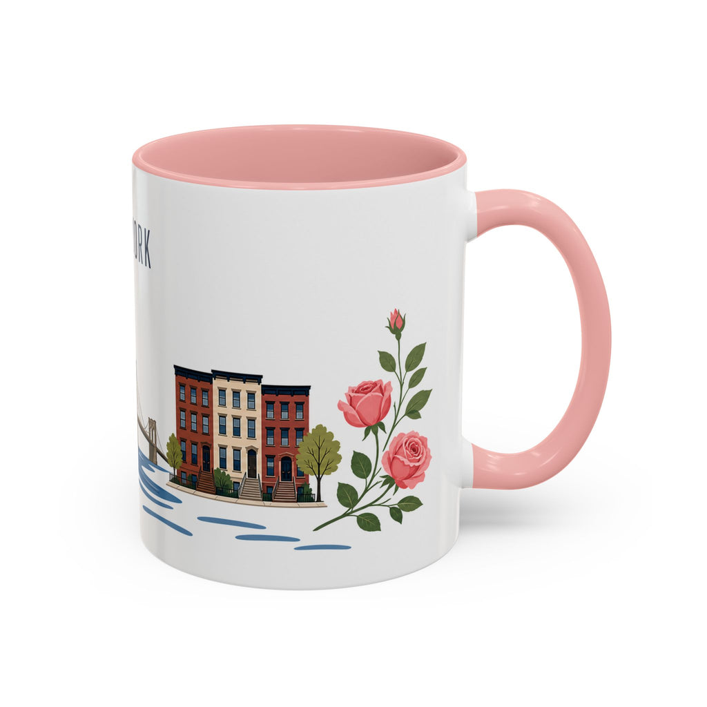 New York Coffee Mug | United States Travel Souvenir | Porcelain Decal City Gift | 11oz 15oz Accent Mug