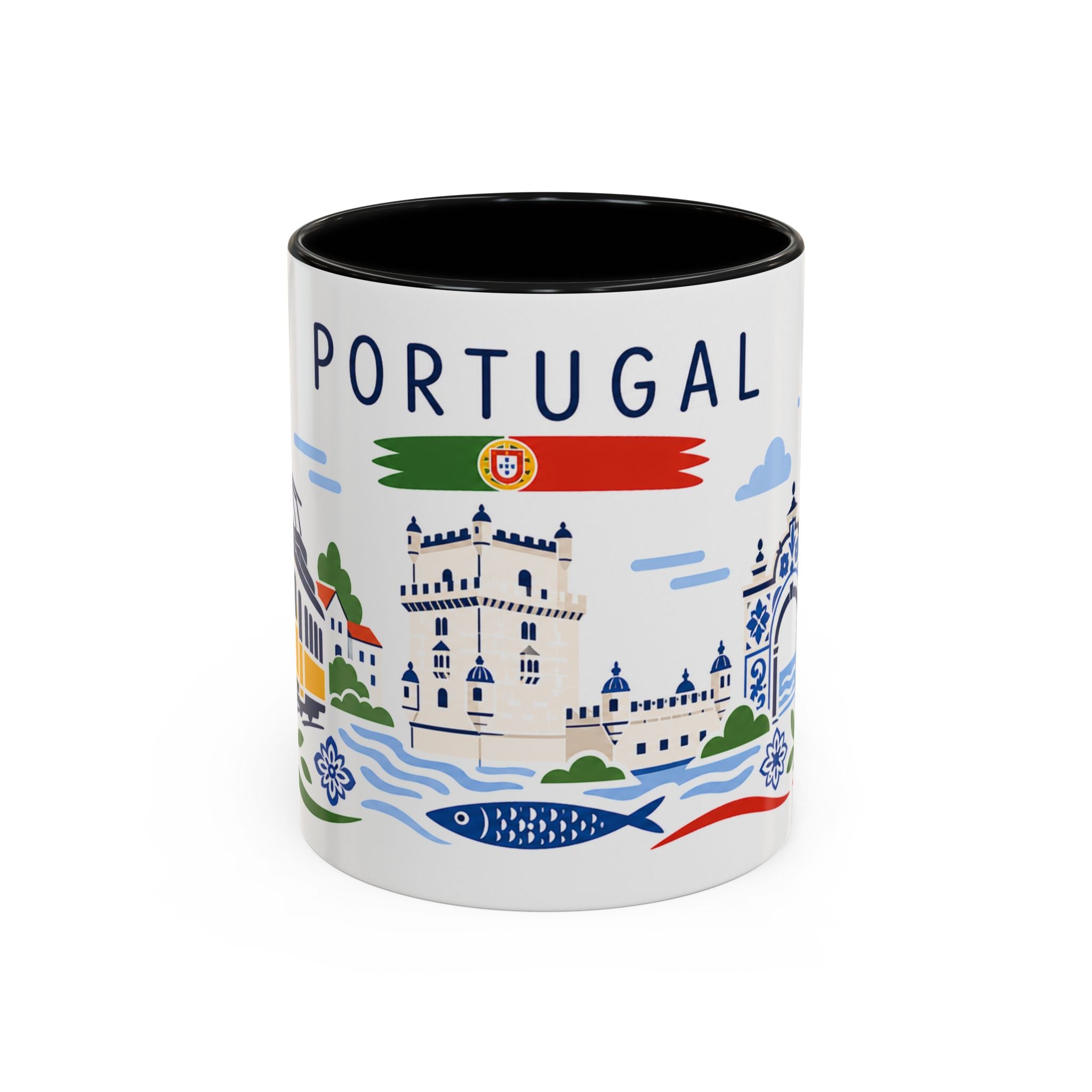 Portugal Coffee Mug | Travel Souvenir Accent Mug | Country Gift Ceramic Cup 11oz 15oz
