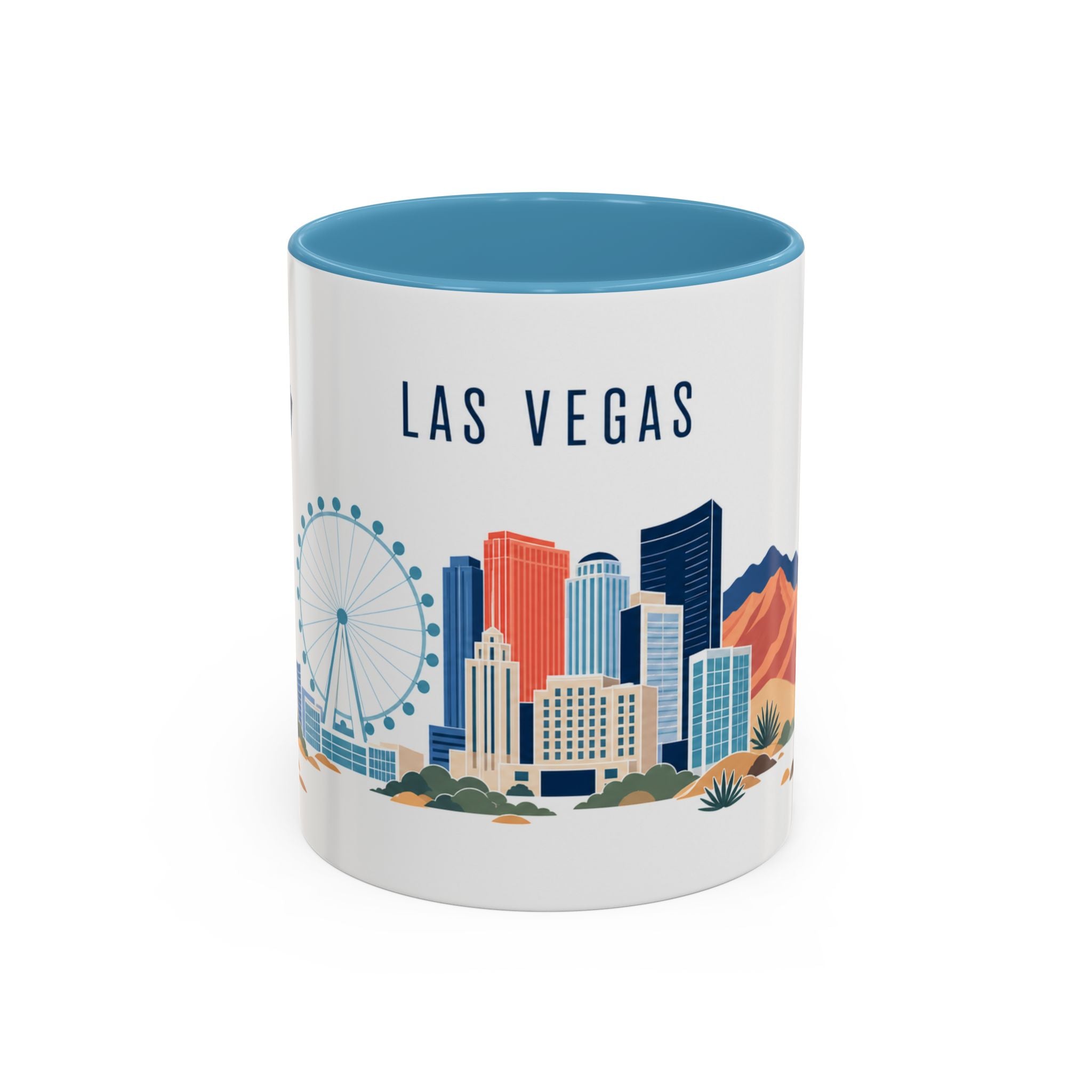 Las Vegas Coffee Mug | United States Travel Souvenir | Porcelain Decal City Gift | 11oz 15oz Accent Mug