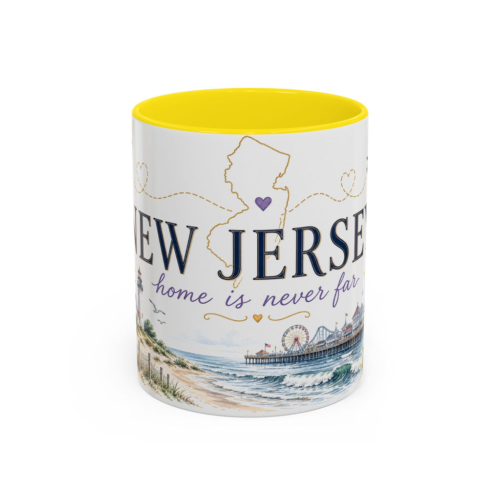 New Jersey Home State Mug | Moving Away Gift | Long Distance Friendship Coffee Cup | 11oz 15oz Accent Mug