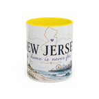 New Jersey Home State Mug | Moving Away Gift | Long Distance Friendship Coffee Cup | 11oz 15oz Accent Mug
