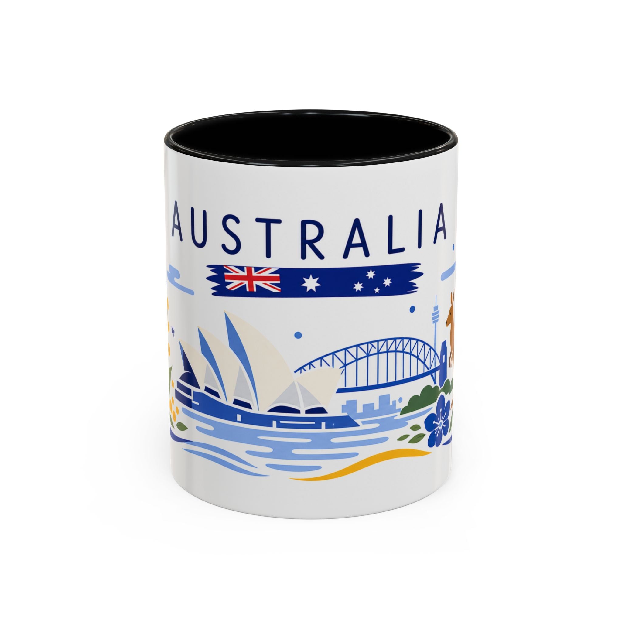 Australia Coffee Mug | Travel Souvenir Accent Mug | Country Gift Ceramic Cup 11oz 15oz