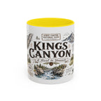 Kings Canyon National Park Coffee Mug | California Sierra Nevada Sequoia Gift | Accent Color Ceramic 11oz 15oz