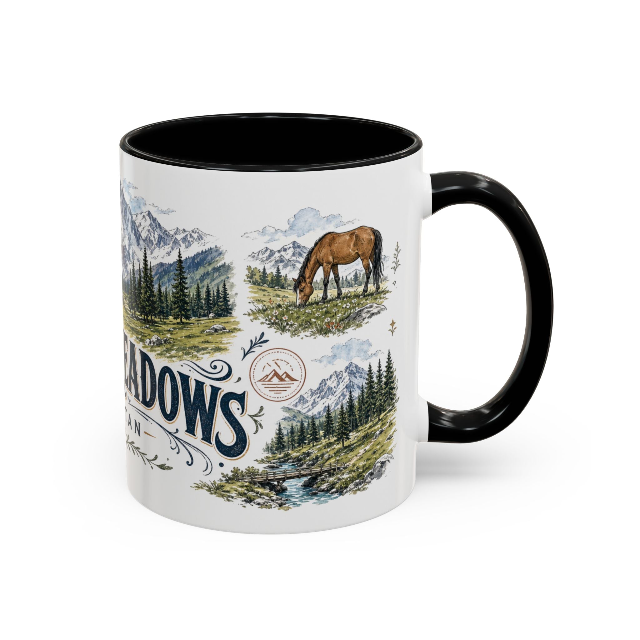 Fairy Meadows Mug, Pakistan Travel Souvenir, Bucket List Gift, Accent Ceramic Coffee Mug 11oz 15oz