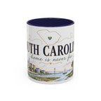 South Carolina State Mug | Botanical Map Accent Cup (11oz 15oz)