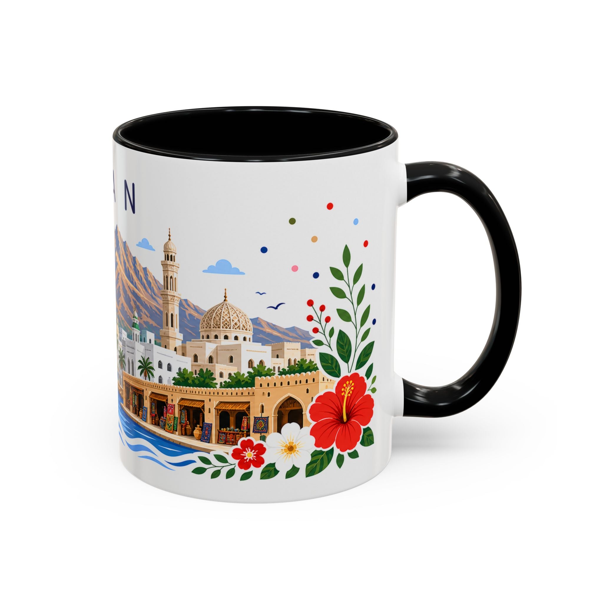 Oman Coffee Mug | Travel Souvenir Accent Mug | Place Gift Ceramic Cup 11oz 15oz