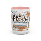 Bryce Canyon Coffee Mug | National Park Hiking Utah Gift | Accent Color Ceramic 11oz 15oz